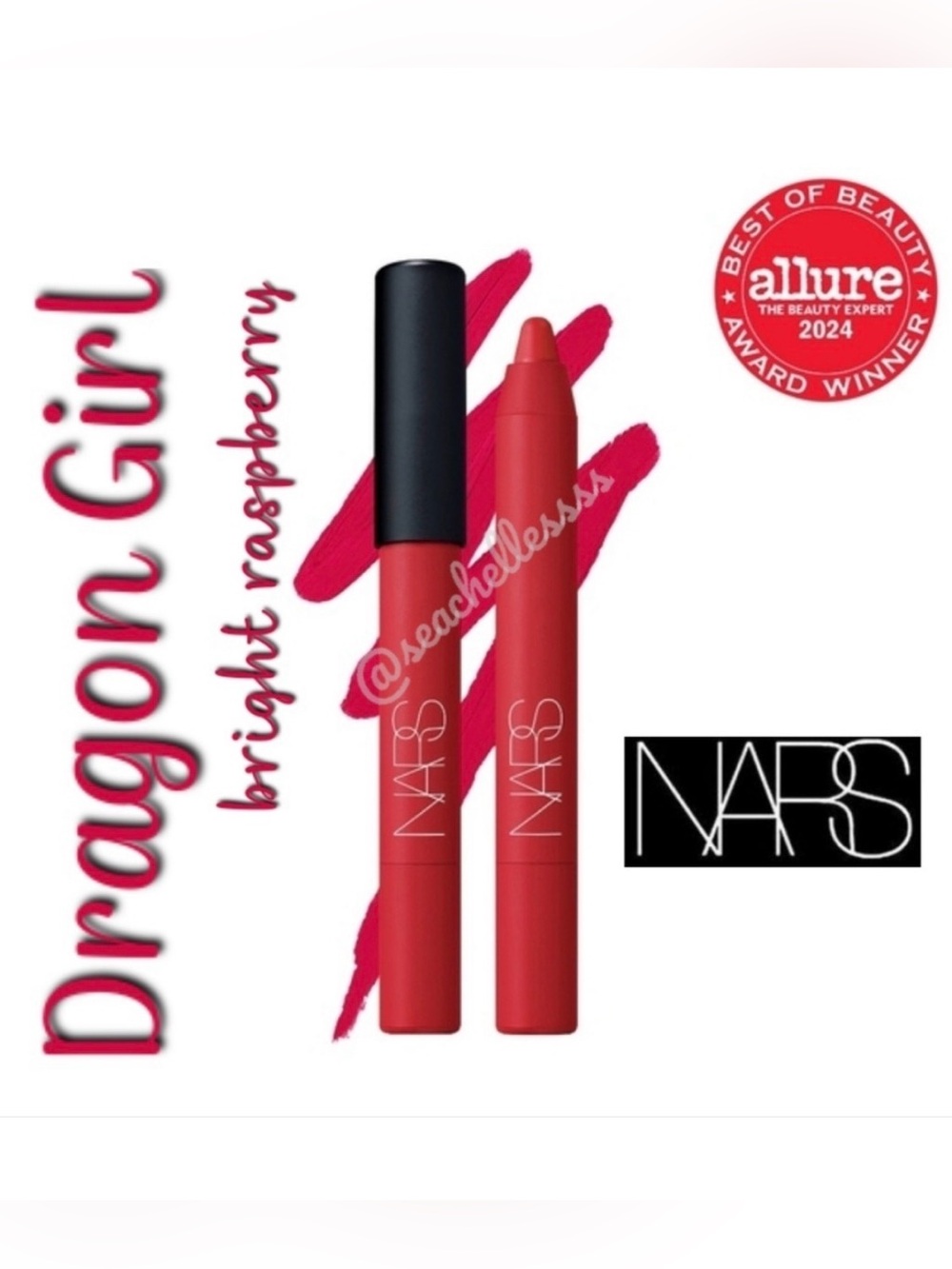 Dragon Girl Velvet Matte Lip Pencil Nars Bright Raspberry Brand New in Box